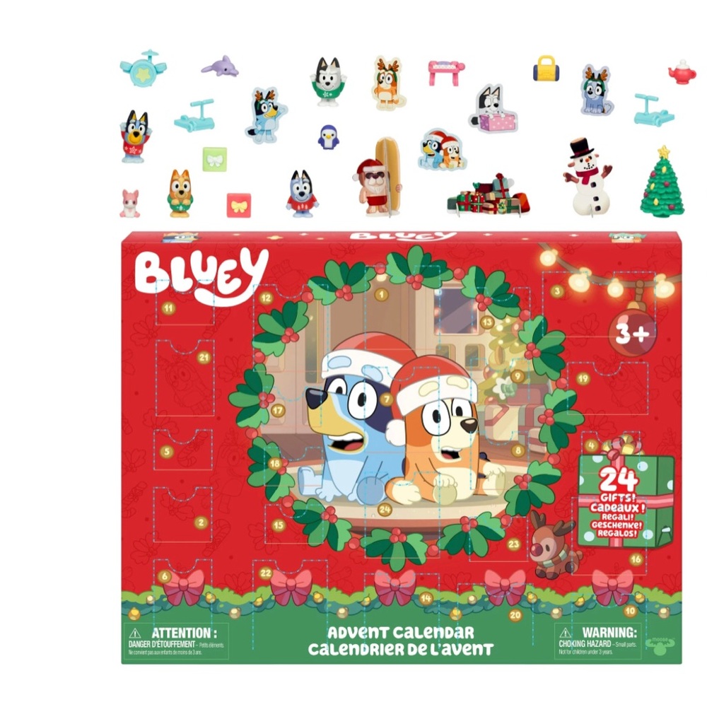 Bluey Advent Family Christmas Surprise Pack Classic Calendar 24 Pieces